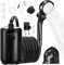 Tragbare Campingdusche mit Pumpe, Camping Dusche mit Wiederaufladbarem 8000mAh-Akku und Intelligenter LED-Anzeige,IPX7 Wasserdichte Mobile Duschen mit Duschkopf und Schlauch für Camping,Wandern,Reisen