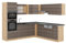 Vicco Eckküche R-Line, Edelgrau/Goldkraft Eiche, 237 x 247 cm, AP Anthrazit