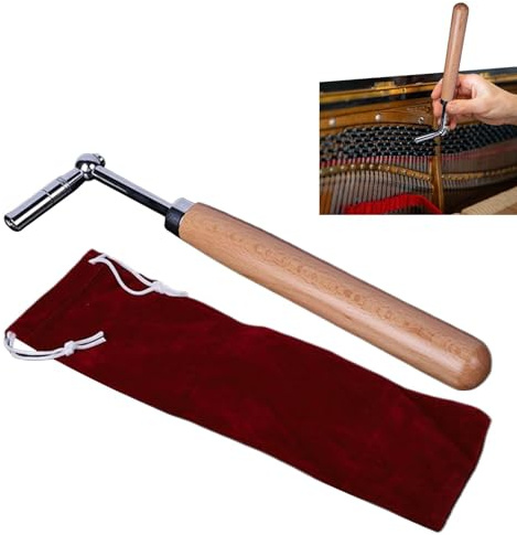 Professioneller Klaviersteuerhammer, Klaviersteuerschlüssel Professional | Mit Holzgriff, Geigenteilen, Instrumententeilen für Orchesterschnur, Musikzubehör