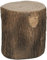 Outsunny Dekorativer Gartenhocker Baumstumpf Dekorativer Hocker Baumstumpf Form Multifunktionale Verwendung Stabile und robuste Bank für Terrasse Patio Ø38x42 cm Naturholz