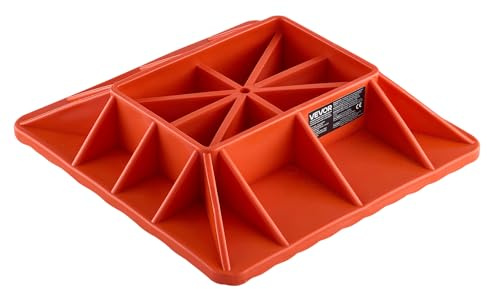 VEVOR High Lift Jack Base and Handle Keeper, 11.6 x 11.6 Off Road Jack Stand Base with 7000 Pound Capacity, Heavy-Duty Farm Jacks Support Stand for Most Jacks with 7.3 x 4.7 Base, Red