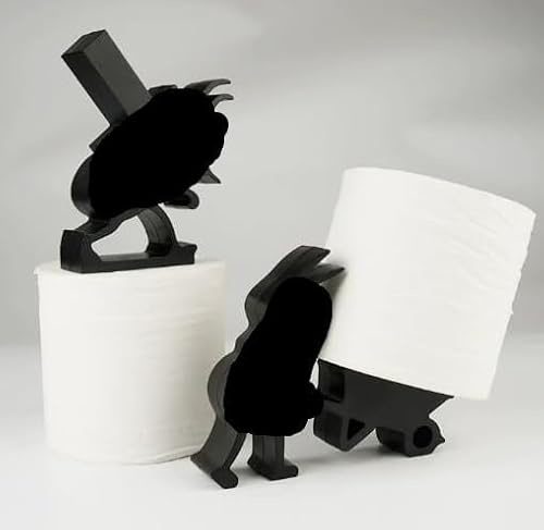 2 Stück Toilettenrolle Papierhalter,Toilettenpapierhalter | Lustiger Toilettenpapier Halter Freistehend Badezimmer Set 3D Gedruckter Schwarz Ameise Rollenhalter