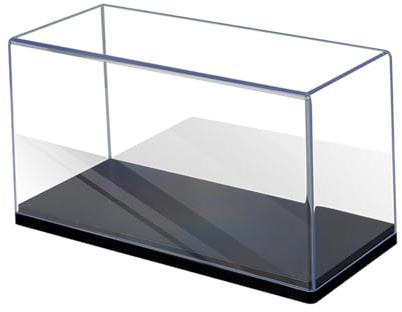 Qectial Transparente Acryl Modellauto Vitrine Im Maßstab 1:43 mit Aufbewahrungsbox für Fahrzeuge