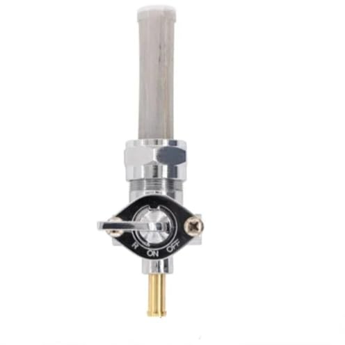 Robinet de Carburant Robinet de carburant Petcock 22 mm 62167-81 62163-75 62129-75T 62168-81 pour réservoir d'essence Harley Davidson Dyna Interrupteur de Robinet Essence Moto(Straight Outlet)