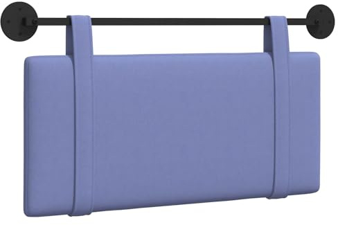 vidaXL Hängendes Kopfteil Jeans blau Stoff, Schlafzimmer Deko, moderner rechteckiger Wand-Headboard, kompakt, stilvolle Bettwäsche für Luxus-Schlafbereich