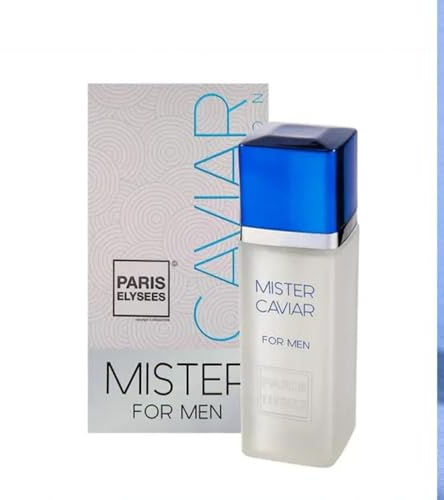 PARIS ELYSEES - Mister Caviar - Eau de Toilette Homme - Aromatique - Mandarine, Citron - Notes aromatiques - Vaporisateur parfum - 100ML