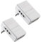 Electraline 92308 Set 2 Adattatori Multipresa Tripla 3 Posti 10A, Bianco