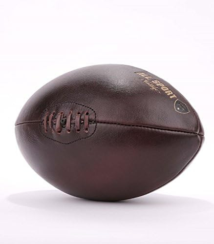 ALL SPORT VINTAGE - Ballon de Rugby T5 - Chocolat - sans Socle - Marque Française
