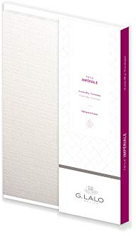 Clairefontaine Lalo 26400L Korrespondenz Set Toile impériale (mit 10 Karten 107 x 152 mm, gerade Kante und 10 Umschläge, 114 x 162 mm, nassklebend und gefüttert) weiß