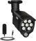 Lonnky 8-LED Infrarotstrahler für IP-Kameras, CCTV und VR (Quest, Quest 2, Quest 3, VR2 Playstation, PS5 VR2), 90° Nachtsicht, 30M IR-Licht, Inklusive 12V 1A Netzteil - Schwarz