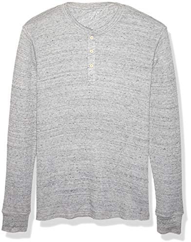 Amazon Essentials herr Regular-Fit långärmad våffla Henley-skjorta