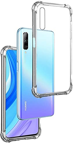 REY Coque Anti-Shock pour Huawei P Smart Pro 2019 - Honor 9X Pro - Huawei Y9s, TPU Transparent en Silicone Antichoc