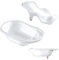 Bañera Bebé Recién Nacido XL con Hamaca Ergonómica Antideslizante que se Acopla Perfectamente. No Necesita Cojín. Ventosas para Mayor Fijación. Seguridad y Protección para Tu Bebé. CoolDreams
