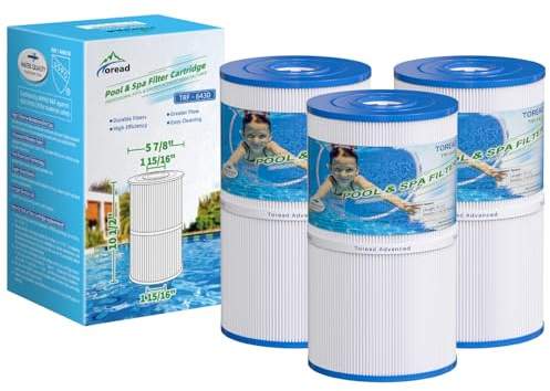 TOREAD Watkins 31489 Ersatzfilter, kompatibel mit Pleatco PWK30, Unicel C-6430, Filbur FC-3915, P/N0969601, 71825, 73178, 73250, 30 m². Hot Spring Spa Filter (3)