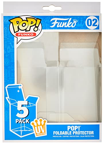 Funko Pop 5 Pack Foldable - Premium Protector Vitrines Pop! Sammelfiguren aus Vinyl - Langlebige, Kristallklare und Stapelbare Aufbewahrung