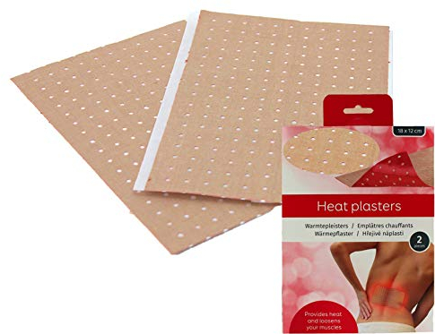 SPARSET 10 Stück Wärmepflaster - Größe 18x12 cm - mit Cayennepfeffer/Capsicum