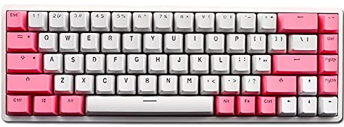 Keycaps,68 Keycaps Two-Color PBT Keycaps Full Key Set US Layout Double Shot PBT Gaming Keycaps for TADA68 PRO / SP68 /RK837 /RK855(Only Sell Keycaps)