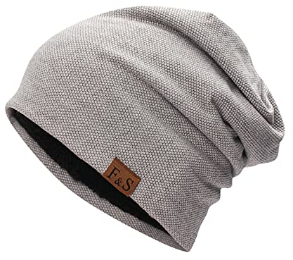 Klassische Beanie Mütze Damen Herren Atmungsaktivem Leichtem Longbeanie Loch Slouch Weich Warm und Dünn Laufmütze Wintermütze Bergsteigen Radfahren