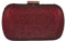 Boutique De FGG Kristall Abendtaschen und Clutches für Damen formale Braut Clutch Tasche Strass Party Handtasche Hochzeit, Mini, Weinrot