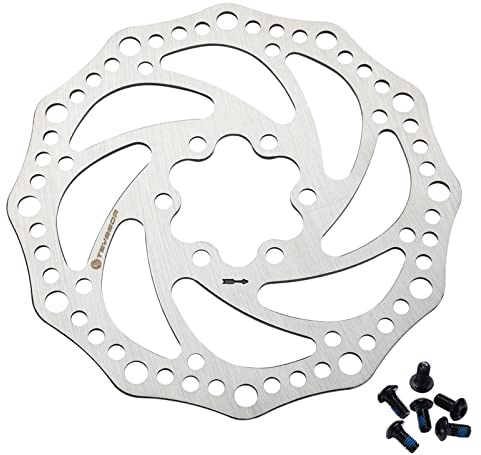 Teyssor Fahrrad Bremsscheibe 140mm 160mm 180mm 203mm mit 6 Schrauben für Mountain Rennrad BMX