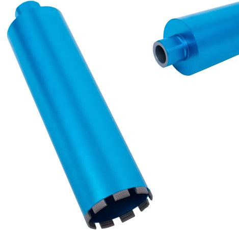 HBKEEN 6 Wet Diamond Core Drill Bits for Concrete with Rebar, Brick, Block, Masonry, 15 Drilling Depth, 1-1/4-7 Thread, Laser-Welded Segments for Construction & DIY Home Renovation