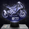 Lampe de chevet, Veilleuse Tactile Moto R1 Lampe 3D LED illusion, Idée cadeau Noël anniversaire garçon et fille Lampe de nuit chambre d'enfant ou adulte TOP