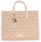 Plein Sport Unisex MEDIUM Tote RED Hill Handtasche, Taupe