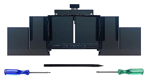 STAIGO A1494/A1618 Batería portátil de Repuesto Compatible con Macbook Pro 15 Retina A1398(Finales de 2013 Mediados de 2014/2015 principios de 2015)[11,26V 8440mAh/95Wh]