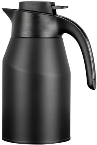 316 Stainless Steel Liner Thermal Coffee Carafe, Double Wall Insulated Vacuum Flask, Digital Display Design Thermal Carafe