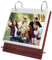 SLTAXAR Schreibtisch Fotoalbum Holz Kalender Album Fotobuch zum Einstecken Fotorahmen für Mehrere Fotos Einsteckalbum 10x14cm Bilderrahmen zum Aufstehen Kalender Fotoalbum für Schreibtisch 80 Bilder