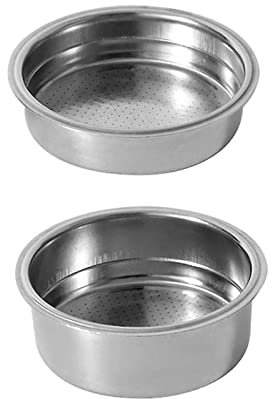 Filtro a cestello pressurizzato per macchine da caffè in acciaio inox, 51 mm, 2 pezzi