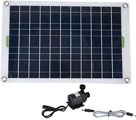 Kit de Bomba de Agua Solar Bomba de Estanque Solar 800L/h 12V CC Bomba de Fuente Solar, Energía del Panel Solar, Ámbito de aplicación: Hogar, Automóvil y Barco, Fuente de Jardín,