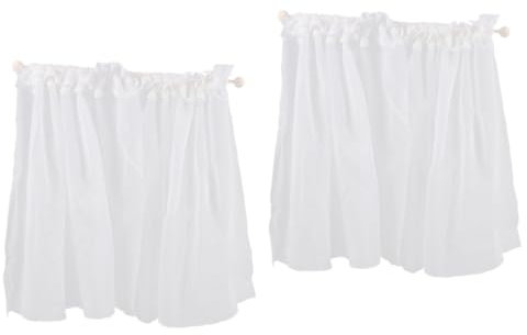 Abaodam 2 Stücke Miniatur Puppenhaus Zubehör Realistische Dekoration Fenster Vorhang Für Mini Layout