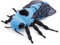 lilizzhoumax Plüschtier Blaue Biene 27cm/10.6”, Simuliertes Tier Plüschtier Blaue Biene Realistische Insekt-Plüsch Spielzeug für Wilde Tiere, Geschenk für Kinder pelziges Stofftier