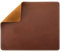 GORGECRAFT Mauspad Aus Rindsleder Vollnarbiges Echtes Leder Mauspad Mit Genähtem Rand Wasserdicht rutschfest Für Home Office Desktop Computer Essentials Kokosnussbraun 20 x 24cm