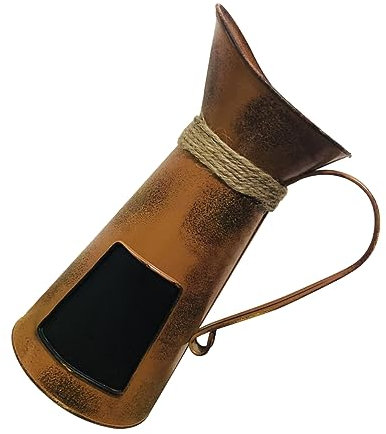Cabilock Sturdy Pitcher with Blackboard Decorative Flower Container for Home Perfect for Living Room or Office