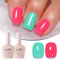 Imtiti Set di smalti gel primaverili, 2 colori rosa neon e ciano Smalto Gel Soak Off UV/LED per manicure a casa (10ML*2-941）)