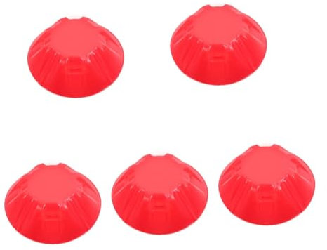 jojofuny 5St Alarm-Staubschutz Teaser Rauch Kohlenstoff fotoelektrisch Kappe Alarmstaubabdeckung Alarmstaubschutzhaube dekorative Alarmabdeckung Alarmabdeckungen aus Kunststoff Plastik rot