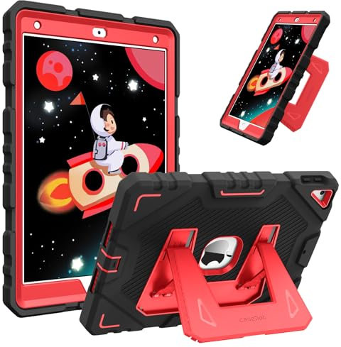 FINTIE Funda para iPad de 9ª generación (2021) / 8ª generación (2020) / 7ª generación (2019) de 10.2 pulgadas, funda protectora resistente a prueba de golpes con soporte integrado para niños, color