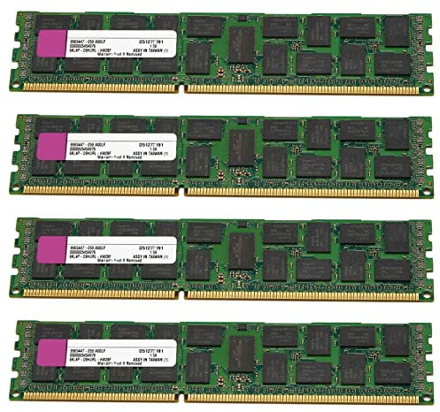rieder 4X Memoria RAM DDR3 da 4 GB Reg 1333 MHz PC3-10600 1,5 V DIMM 240 Pin per Memoria RAM Desktop