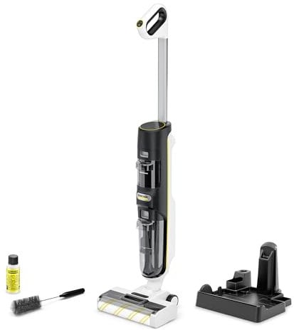 Kärcher Aspirapolvere Lavapavimenti FCV 4, 3 modalità di pulizia: aspira, lava e asciuga, autonomia della batteria: circa 45 minuti, superficie pulita per singola carica della batteria: circa 200 m²