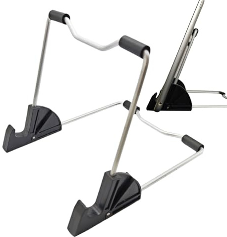 Generico Tablet-Ständer – faltbarer und tragbarer Aluminium-Ständer | kompakter Ständer für Bett, Lesen, Reisen, Büro, Kinderbett, mit für Auto und Zuhause