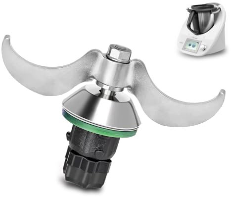 AIZQYC Vorwerk Thermomix Bimby Tm5 Tm6 Ricambio, Gruppo Lame Bimby tm5 tm6 Accessori, Coltello per Impasto in Acciaio inox, Nessuna Contaminazione da Sporcizia e Residui di Impasto, Pulizia Rapida