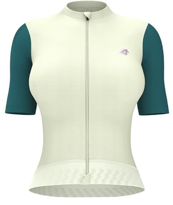 LAMEDA Radtrikot Damen Kurzarm Sommer Atmungsaktiv Schnelltrocknend Fahrradtrikot mit Taschen Rennrad Trikot Elastisch Reflektierend Fahrradshirt für Radfahrren MTB