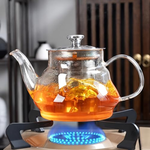 FrutPunch Teapot with Infuser and Lid for Home, Camping, Travel, 550ml | Heat-resistant, Stovetop Safe, Removable Component, for Home, Camping, Traveling