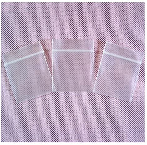 XSY Mini Zip Druckverschlussbeutel 300 Stück äußere Größe 30mm x 40mm Dicke 100 Mikron Plastiktüten Beutel Reißverschluss Wiederverschließbaren Tütchen für Packung