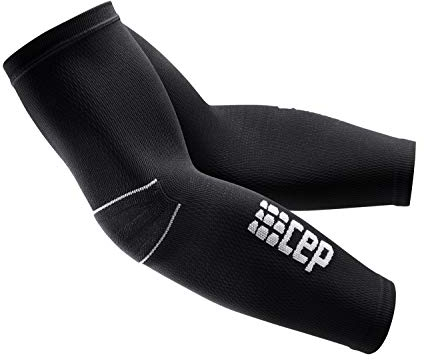 CEP - ARM Sleeve 2.0, Armstulpen Länge 1 in schwarz/grau Unisex Größe III, Stulpen für leichte Arme bei Langen Herausforderungen Made by medi