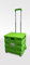 LEISURE DIRECT ® Heavy Duty Extra Large Green Folding CAR Boot CART Crate Box Trolley for Teachers College Books FOLDERS 40KG Capacity Folds Flat + LID (Lime Green Trolley + Lid)