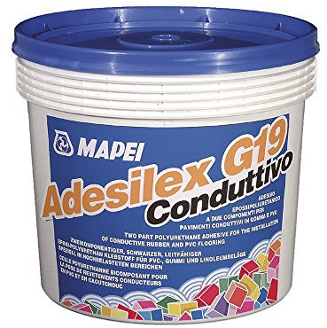 2-Komponenten-Kleber für Bodenklebung 10 kg Adesilex G19 Leitfähigkeit 10 kg Mapei