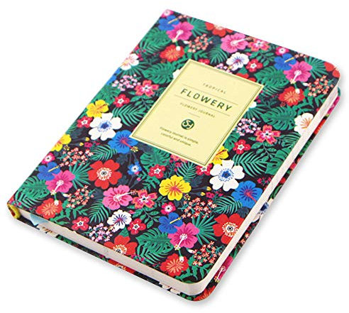 ToiM Tagebuch im Taschenformat, Blumen-Design, Planer für Frauen oder Mädchen, Kalender, Terminplaner, Organizer, (B)